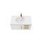 Castello Usa Thames 36-inch White Vanity Set with White Top and Gold Handles CB-MC-36W-GLD-20146-WH - alternate 7